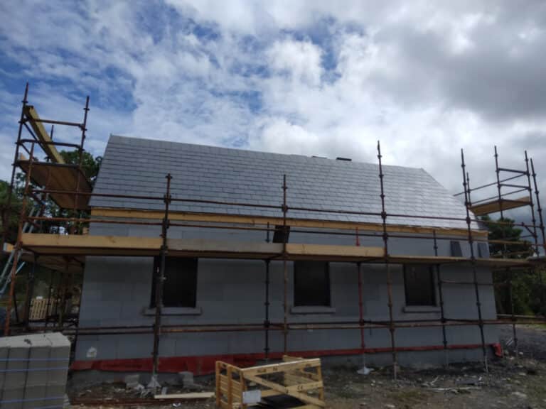 New House With Slate Roof Complete